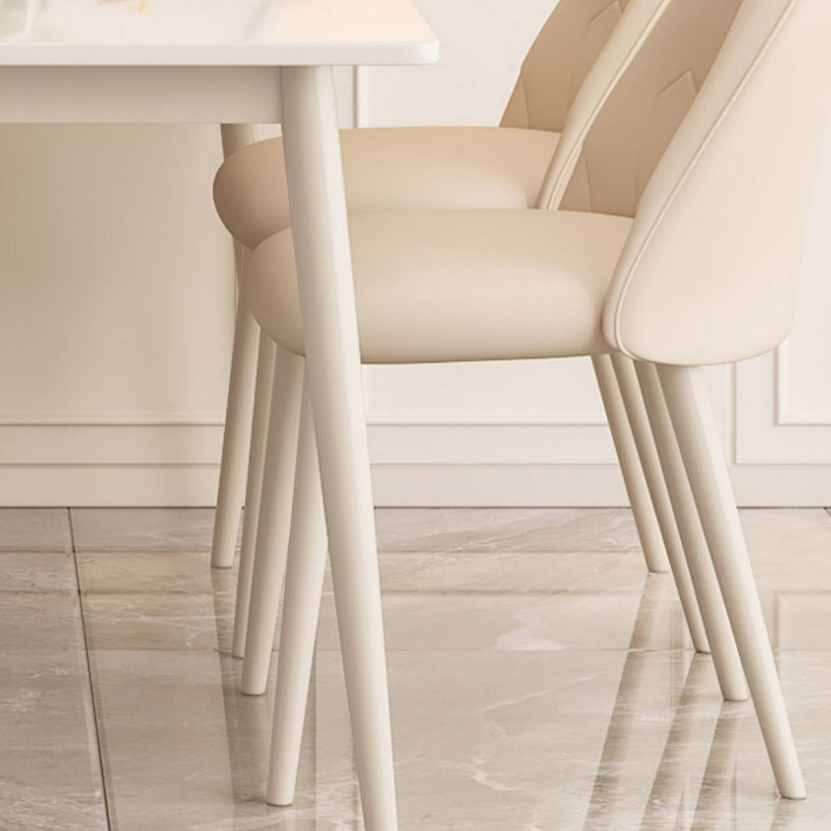 Rectangle Dining Table Contemporary 4 Legs Dining Site Table