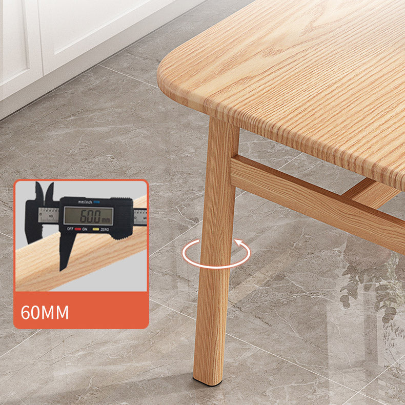 Contemporary Rectangle Kitchen Dinner Table 4 Legs Dining Table