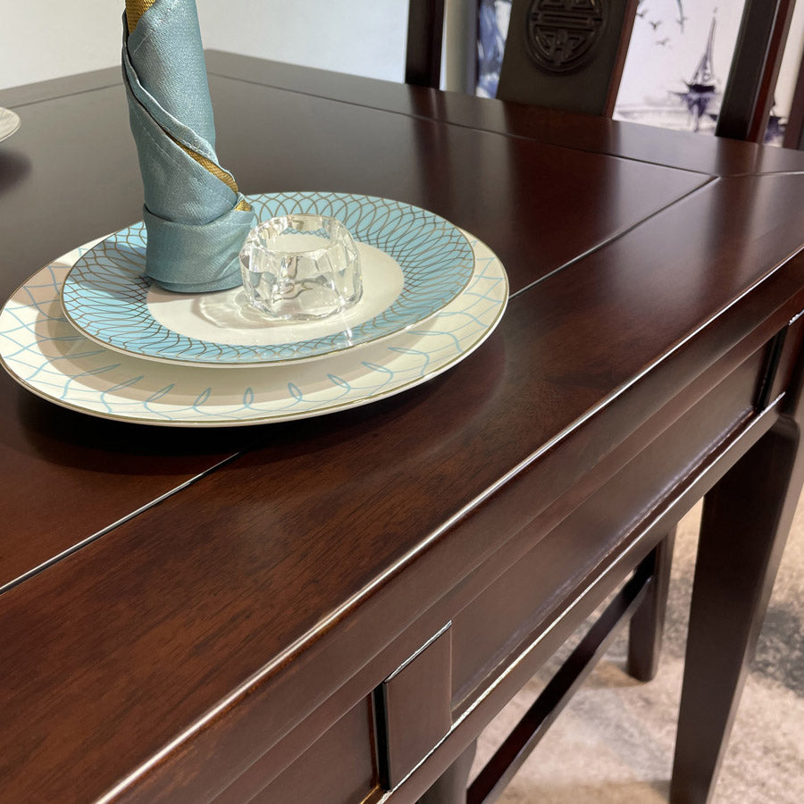 Rectangle Counter Dining Table Traditional Dinner Room Kitchen Table