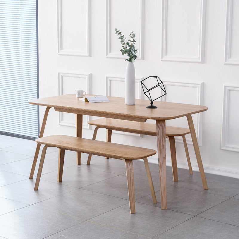 Solid Wood Dining Room Table Contemporary Natural Dining Site Table