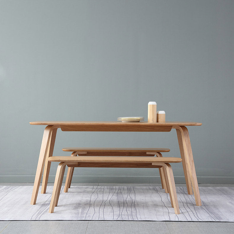 Solid Wood Dining Room Table Contemporary Natural Dining Site Table