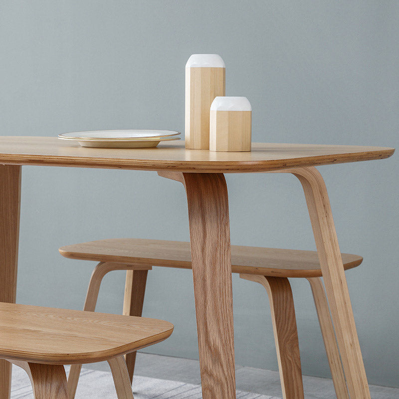 Solid Wood Dining Room Table Contemporary Natural Dining Site Table