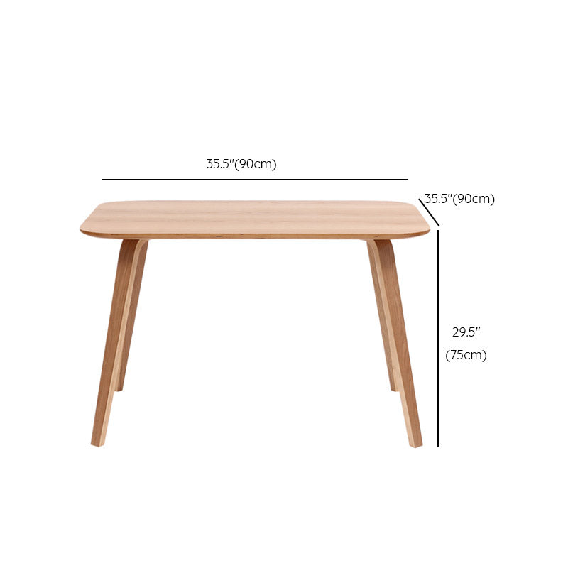 Solid Wood Dining Room Table Contemporary Natural Dining Site Table