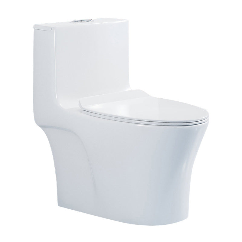 Modern Seat Included Flush Toilet 1-Piece White Urine Toilet for Bathroom
