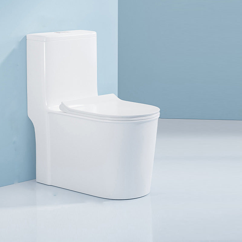 Modern Seat Included Flush Toilet 1-Piece White Urine Toilet for Bathroom