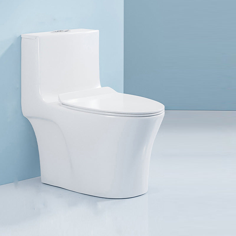 Modern Seat Included Flush Toilet 1-Piece White Urine Toilet for Bathroom