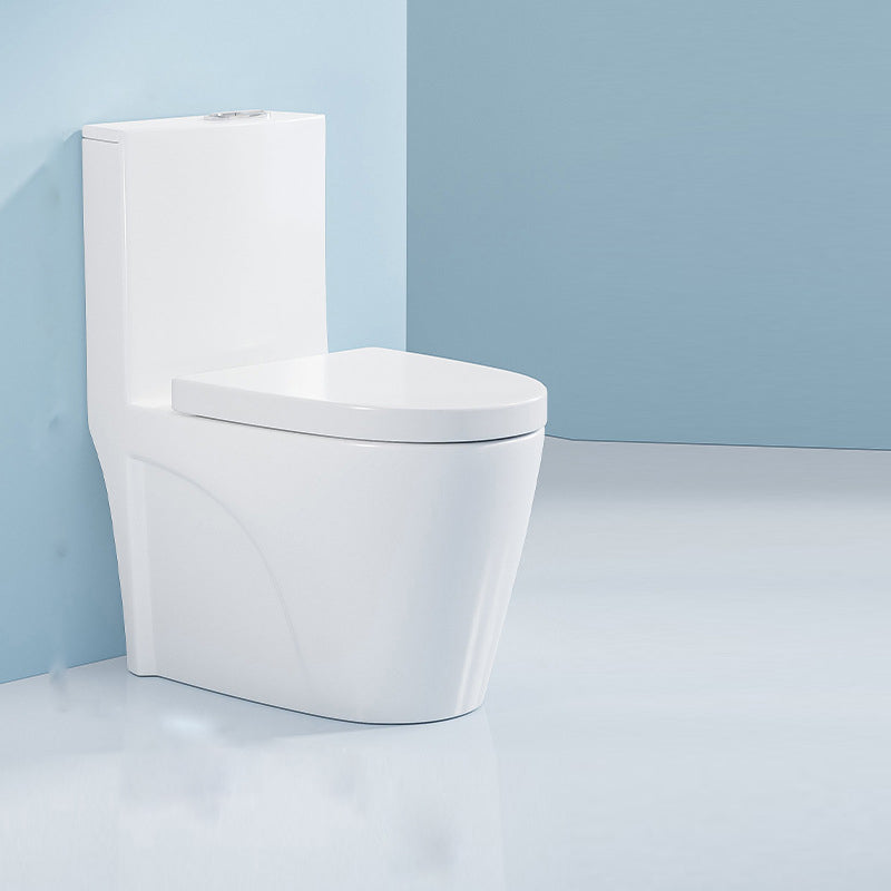 Modern Seat Included Flush Toilet 1-Piece White Urine Toilet for Bathroom