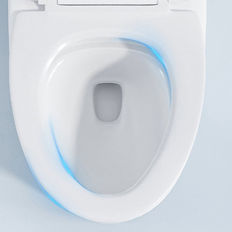 Modern Seat Included Flush Toilet 1-Piece White Urine Toilet for Bathroom