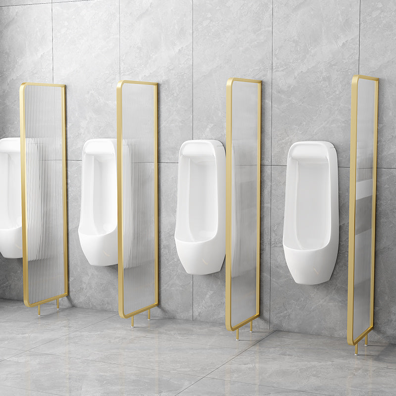 Patterned Bath Fixed Panel Metal Tempered Fixed Glass Panel with Square Hardware