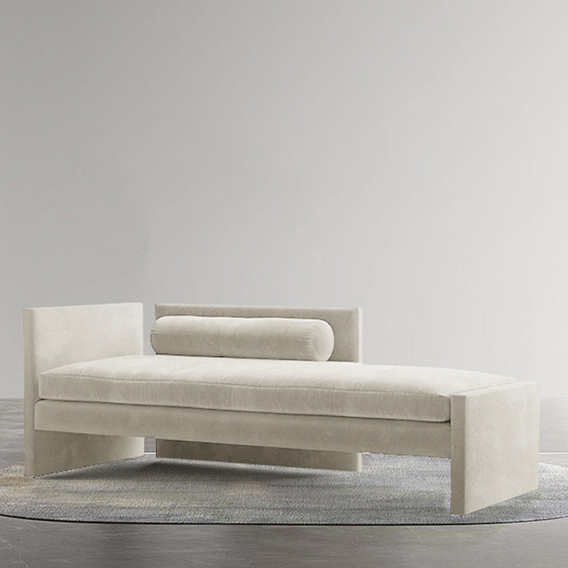 Living Room Chaise Square Arms Modern Style Chaise Lounge with Upholster