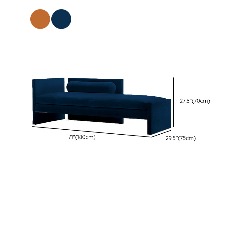 Living Room Chaise Square Arms Modern Style Chaise Lounge with Upholster
