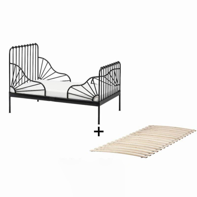 Metal Fixed Side Nursery Crib Industrial Nursery Crib with Guardrails