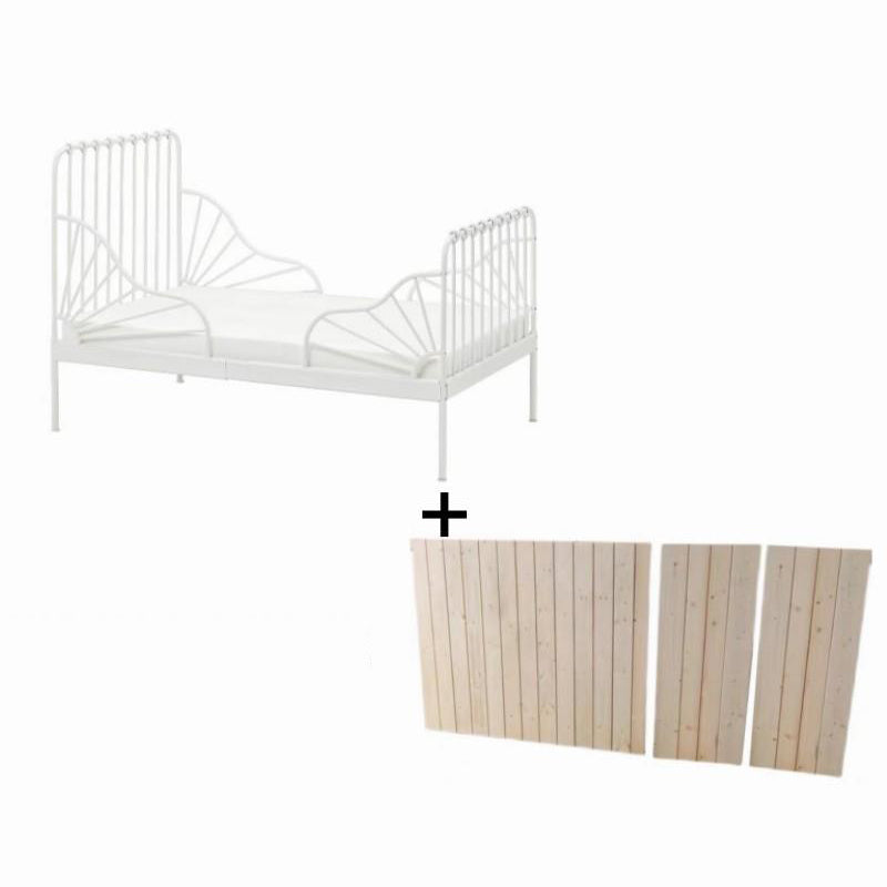 Metal Fixed Side Nursery Crib Industrial Nursery Crib with Guardrails
