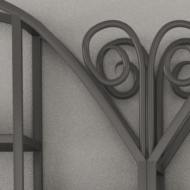 Industrial Open Back Bookshelf Freestanding Metal Book Shelf