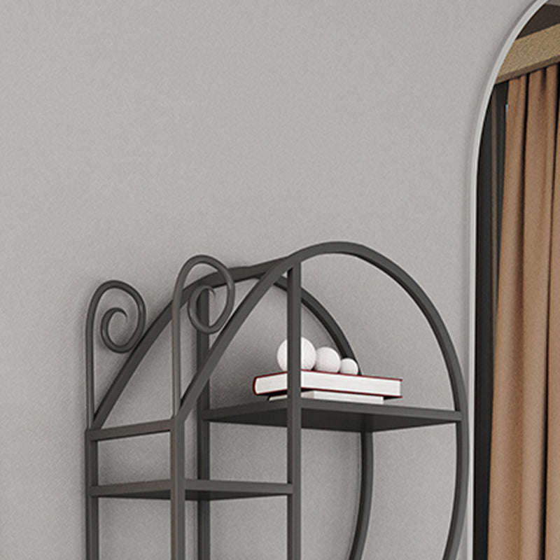 Industrial Open Back Bookshelf Freestanding Metal Book Shelf