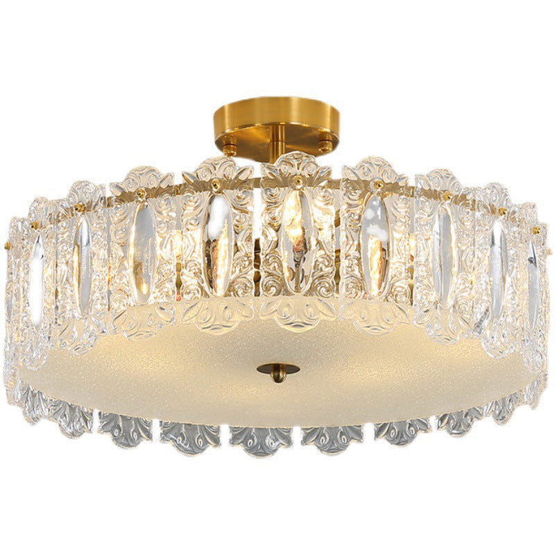 Nordic Ceiling Light Glass Flush Mount Ceiling Light Fixture for Bedroom