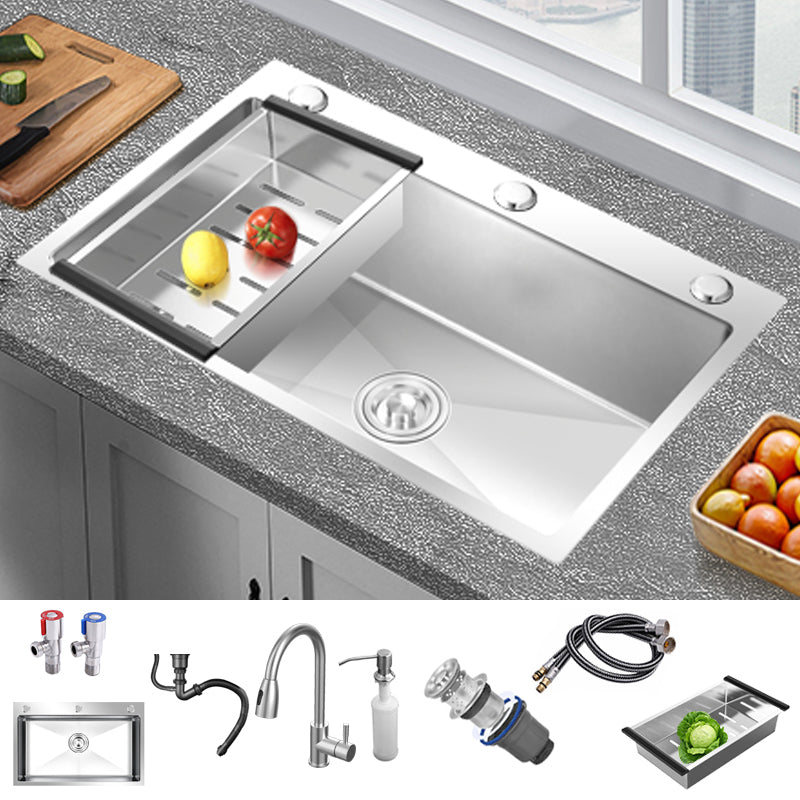 Stainless Steel Kitchen Sink Rectangular Shape Kitchen Sink with Drain Assembly