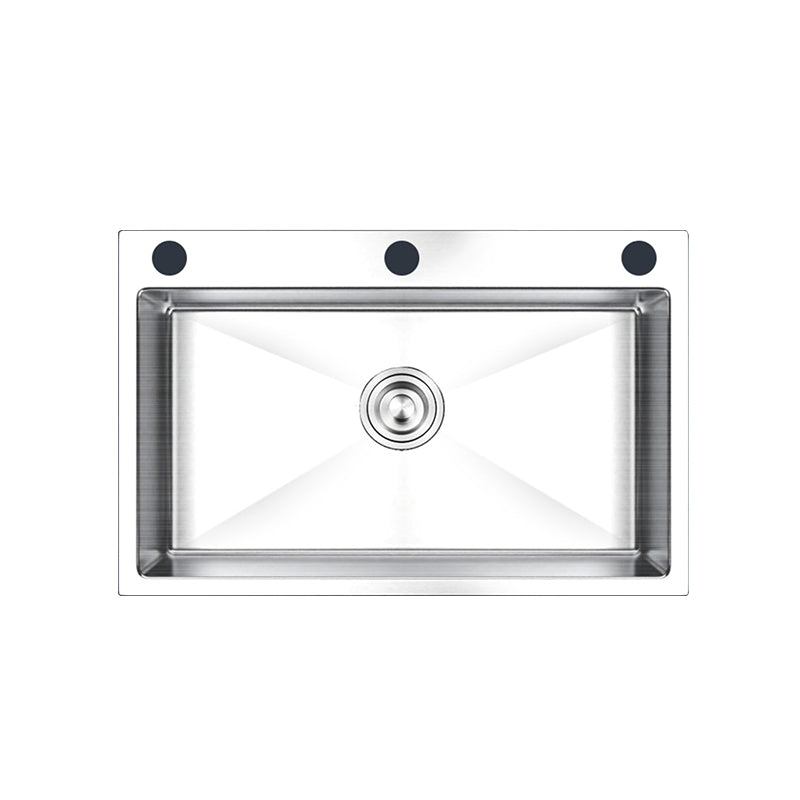 Stainless Steel Kitchen Sink Rectangular Shape Kitchen Sink with Drain Assembly