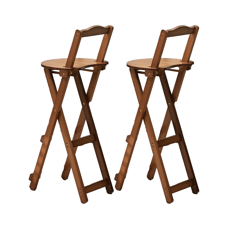 Folding Counter and Bar Stool Modern Style Wood Stool for Living Room