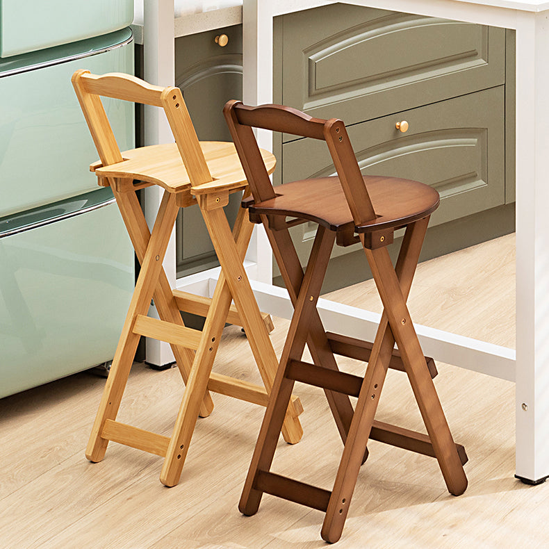 Folding Counter and Bar Stool Modern Style Wood Stool for Living Room