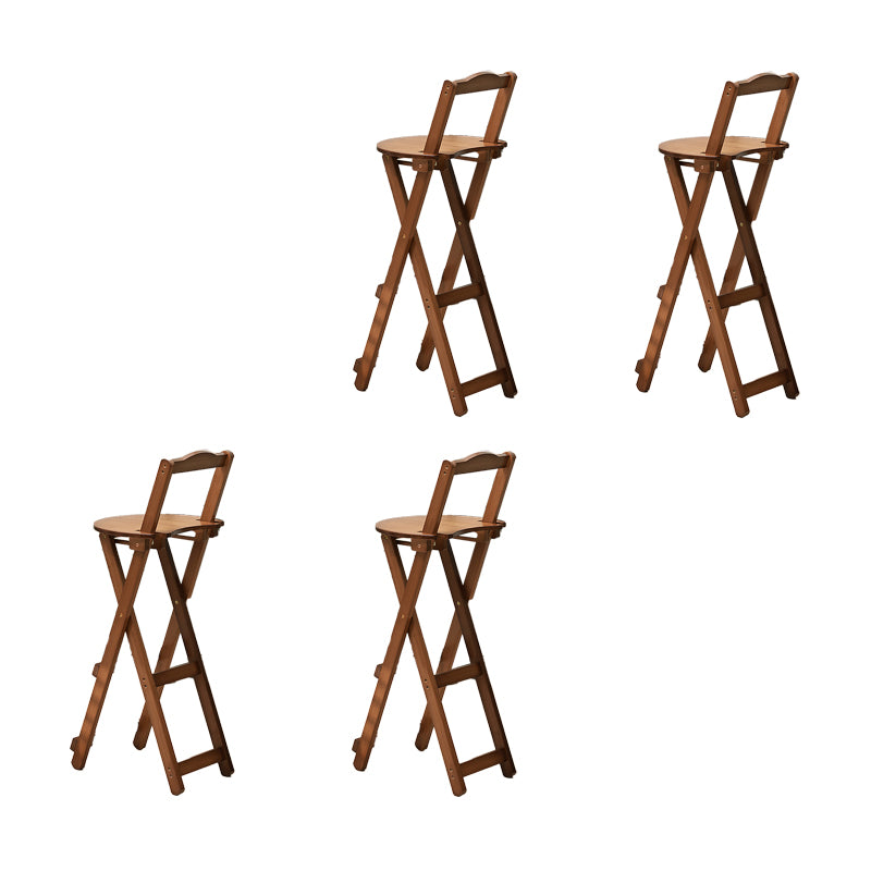 Folding Counter and Bar Stool Modern Style Wood Stool for Living Room