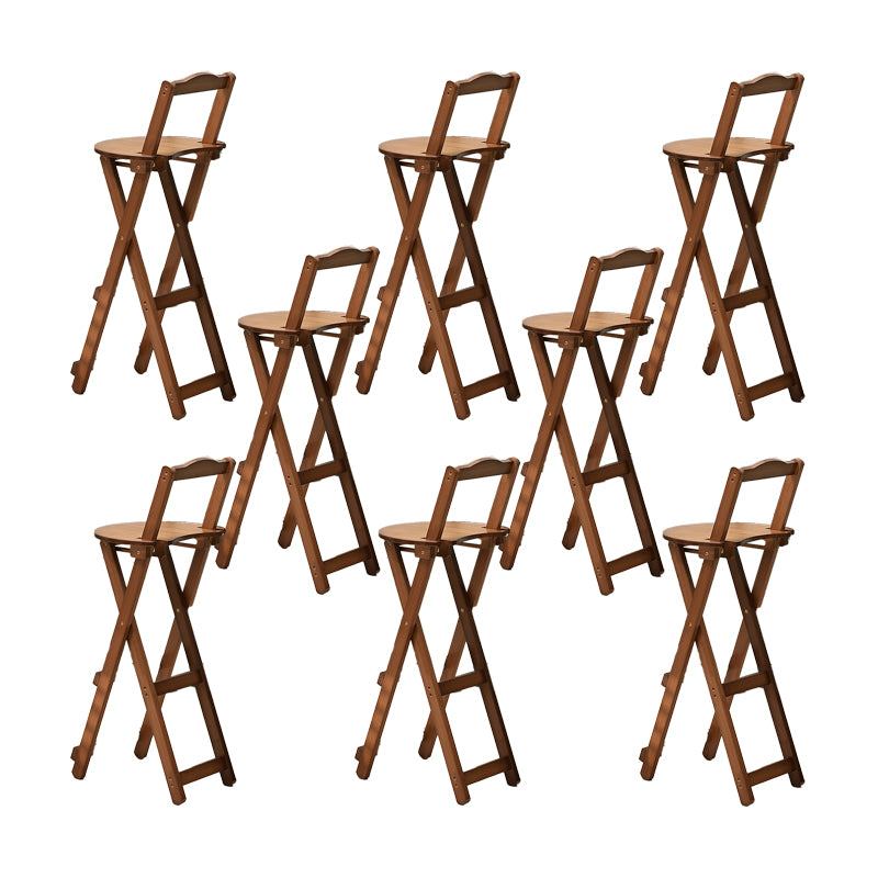 Folding Counter and Bar Stool Modern Style Wood Stool for Living Room