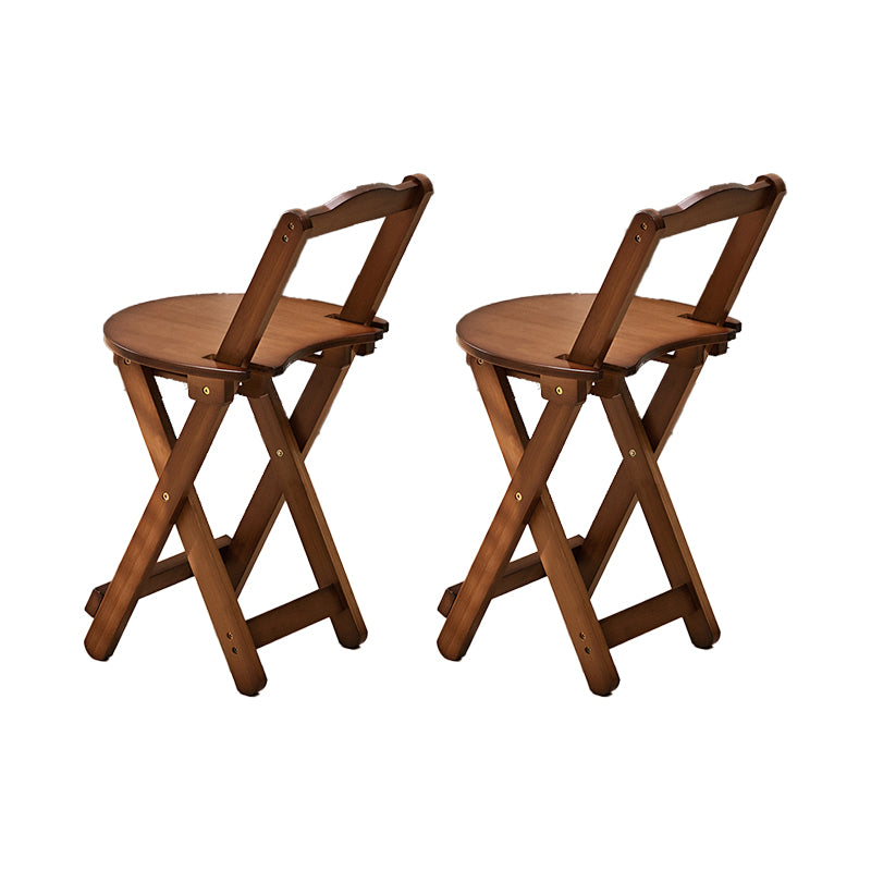 Folding Counter and Bar Stool Modern Style Wood Stool for Living Room