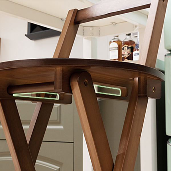 Folding Counter and Bar Stool Modern Style Wood Stool for Living Room