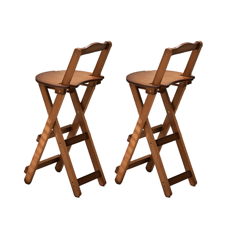 Folding Counter and Bar Stool Modern Style Wood Stool for Living Room