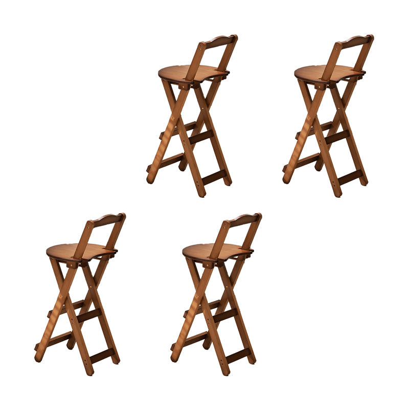 Folding Counter and Bar Stool Modern Style Wood Stool for Living Room