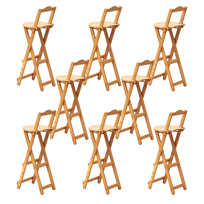 Folding Counter and Bar Stool Modern Style Wood Stool for Living Room