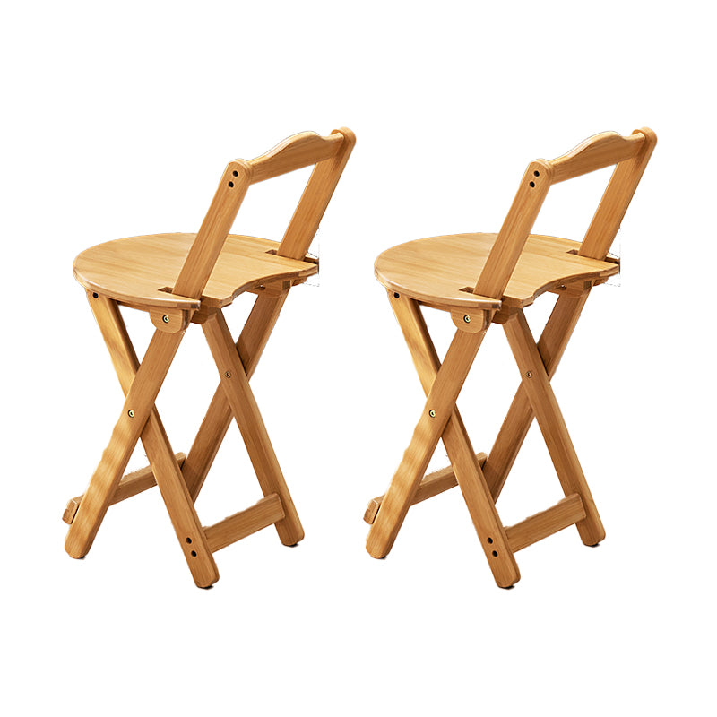 Folding Counter and Bar Stool Modern Style Wood Stool for Living Room