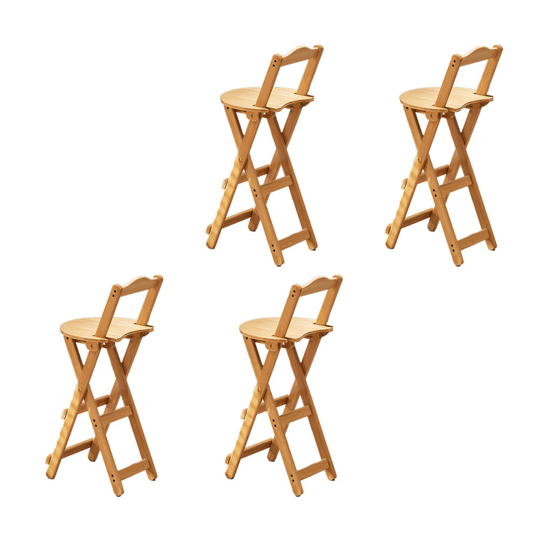 Folding Counter and Bar Stool Modern Style Wood Stool for Living Room