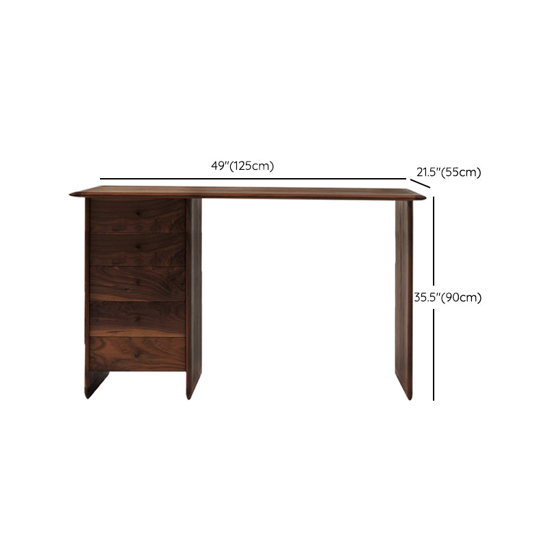 Modern Rectangle Wood Bar Table Wood Base with Lockers for Dining Room