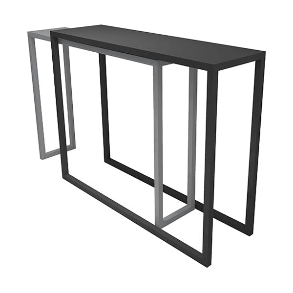 Modern Iron Rectangle Bar Table Metal Base for Milk Tea Shop