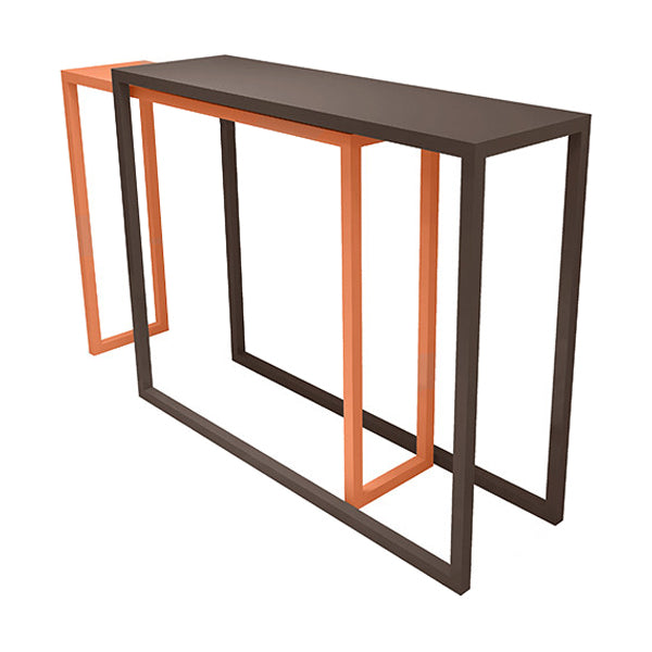 Modern Iron Rectangle Bar Table Metal Base for Milk Tea Shop