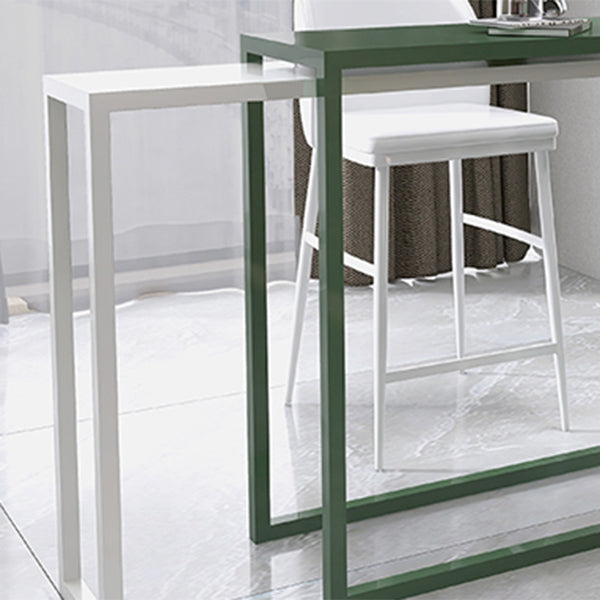 Modern Iron Rectangle Bar Table Metal Base for Milk Tea Shop