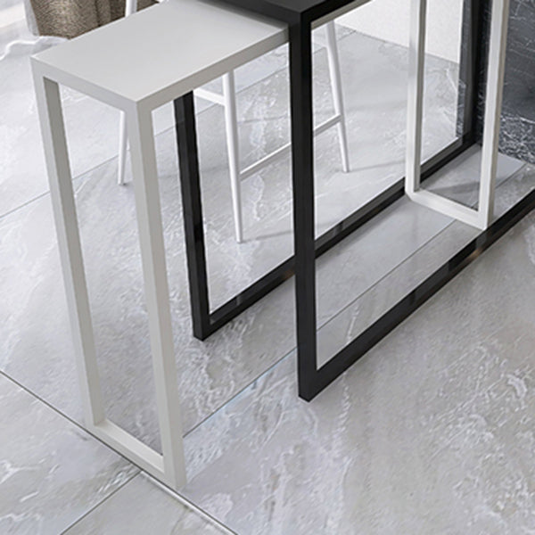 Modern Iron Rectangle Bar Table Metal Base for Milk Tea Shop