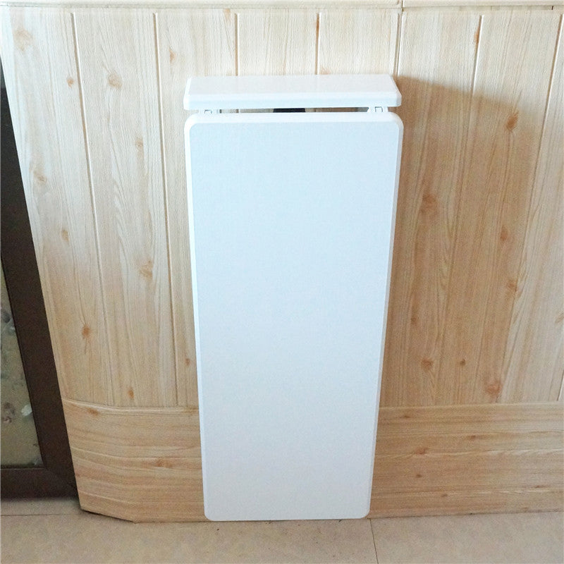 White Foldable Bar Table Contemporary Pub Table for Small Places