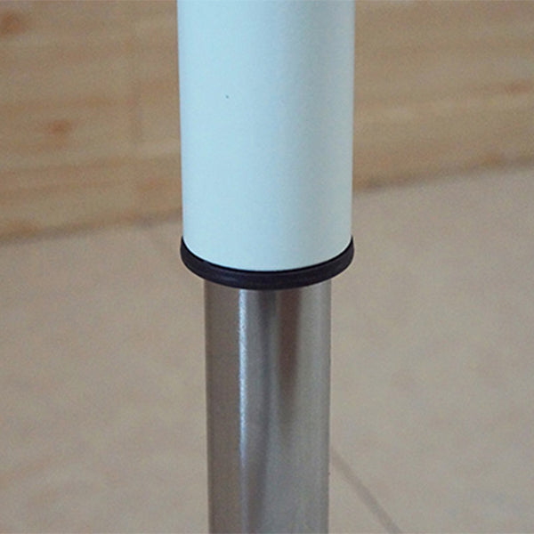 White Foldable Bar Table Contemporary Pub Table for Small Places