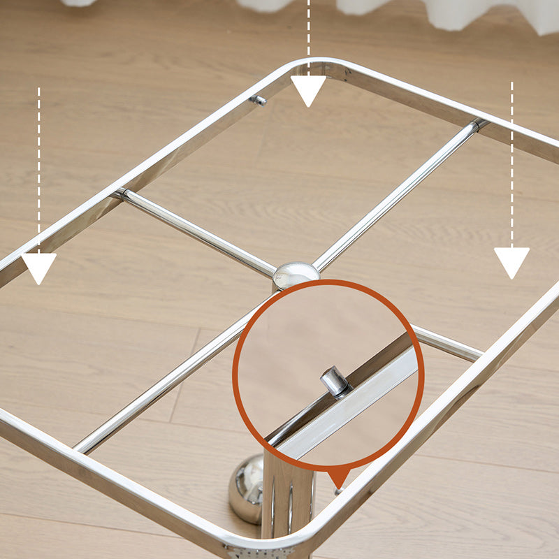 15"W Contemporary Corner Table Rectangular Accent Side Table