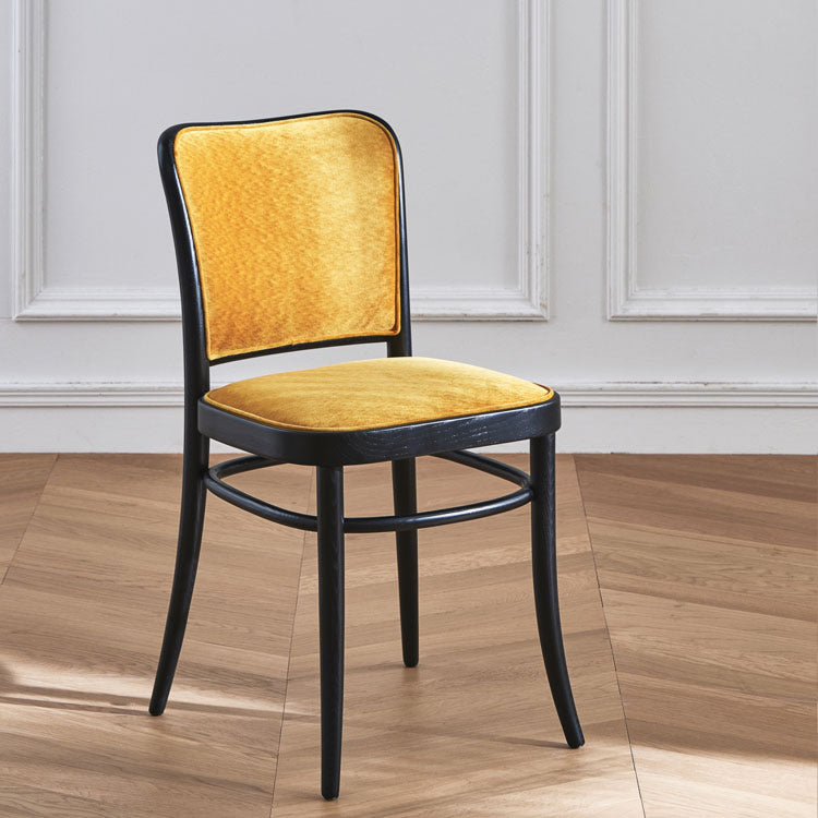 Modern Upholstered Armless Chair Kitchen Solid Wood Dining Side Chair