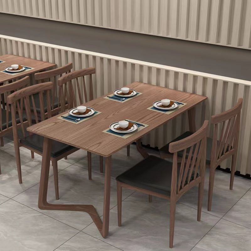 Dining Room Armless Dining Chair Home Slat Back Dining Chair