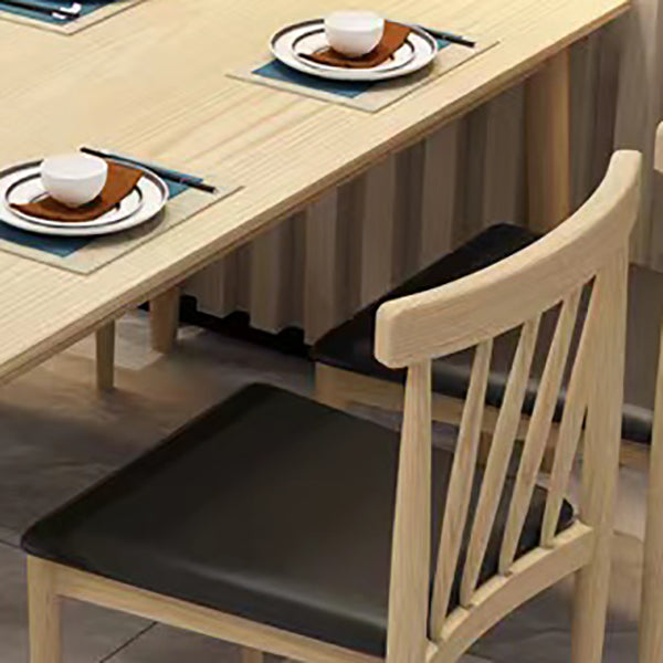 Dining Room Armless Dining Chair Home Slat Back Dining Chair