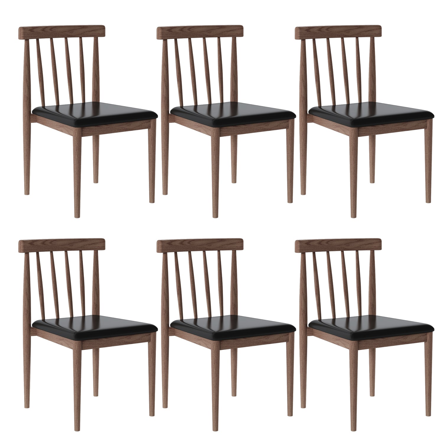 Dining Room Armless Dining Chair Home Slat Back Dining Chair