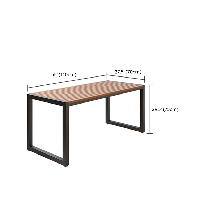 Modern Rectangular Picnic Table Set 1/3/5/7 Pcs Manufactured Wood Picnic Set