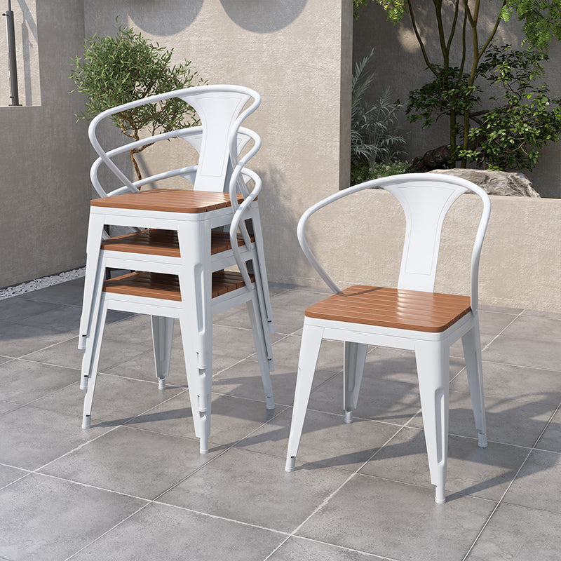 Modern Rectangular Picnic Table Set 1/2/4/5/6/7 Pcs Manufactured Wood Picnic Set