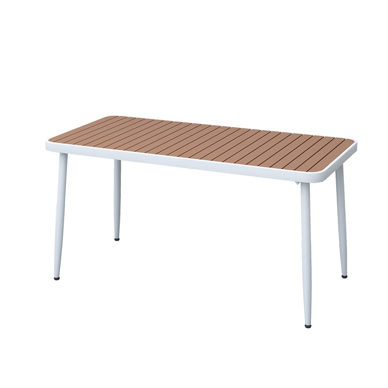 Modern Rectangular Picnic Table Set 1/2/4/5/6/7 Pcs Manufactured Wood Picnic Set