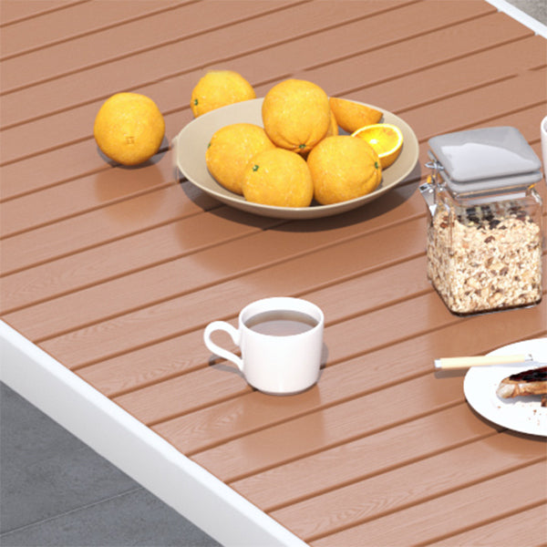 Modern Rectangular Picnic Table Set 1/2/4/5/6/7 Pcs Manufactured Wood Picnic Set