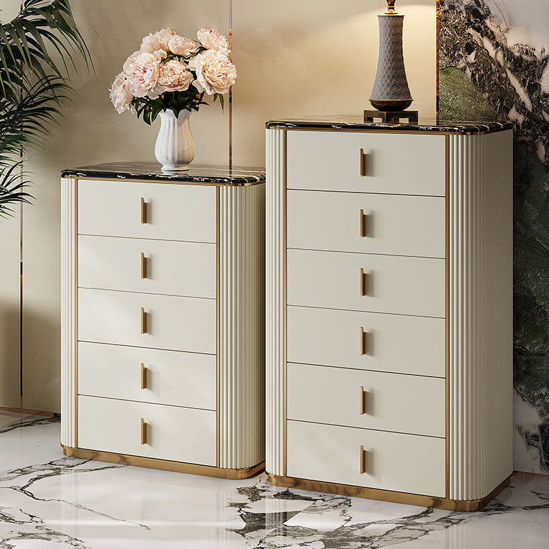 Classic Glam Storage Chest Dresser 5/4/6 Drawers Storage Chest , 17.55 Inch Width